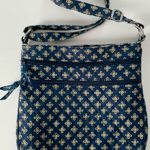 Vera Bradley Quilted  Crossbody Bag Navy Blue